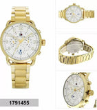 Tommy Hilfiger Quartz White Dial Gold Steel Strap Watch for Men - 1791455