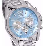 Michael Kors Bradshaw Chronograph Blue Dial Silver Steel Strap Watch For Women - MK6099