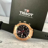 Tissot T Race Chronograph Black Dial Black Rubber Strap Watch For Men - T141.417.37.051.00