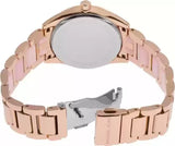 Michael Kors Janelle Analog Rose Gold Dial Two Tone Steel Strap Watch For Women - MK4731