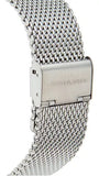 Michael Kors Slim Runway Analog Black Dial Silver Mesh Bracelet Watch For Men - MK8606