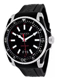 Gucci Dive Quartz Black Dial Black Rubber Strap Watch For Men - YA136303