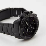 Fossil Bronson Chronograph Black Dial Black Steel Strap Watch for Men - FS5853