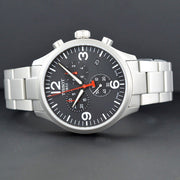 Tissot Chrono XL Black Dial Silver Steel Strap Watch For Men - T116.617.11.057.00
