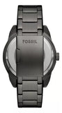 Fossil Bronson Automatic Skeleton Black Dial Grey Steel Strap Watch for Men - ME3255