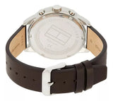 Tommy Hilfiger Chase Quartz Black Dial Brown Leather Strap Watch for Men - 1791577