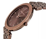 Michael Kors Darci Quartz Brown Dial Brown Steel Strap Watch For Women - MK3416