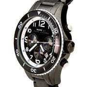 Marc Jacobs Rock Chronograph Limited Edition Gray Dial Gray Steel Strap Watch for Women - MBM5025