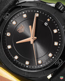 Jam Tangan Tag Heuer Formula 1 Quartz Diamonds Black Dial Black Leather Strap untuk Wanita - WBJ1317.FC8230