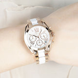 Michael Kors Bradshaw Silver Dial Two Tone Steel Strap Watch for Women - MK5907