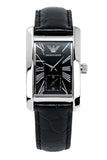 Emporio Armani Classic Analog Black Dial Black Leather Strap Strap Watch For Men - AR1604