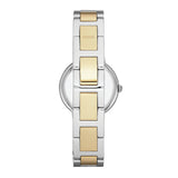 Fossil Virginia Silver Dial Two Tone Steel Strap Watch for Women - ES3503