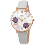 Fossil Jacqueline Multi Colored Dial Blue Leather Strap Watch for Women - ES4813