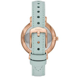 Fossil Jacqueline Multi Colored Dial Blue Leather Strap Watch for Women - ES4813