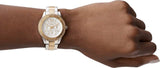 Fossil Stella Sport Multifunction Silver Dial Two Tone Steel Strap Watch for Women - ES5107