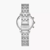 Fossil Neutra Chronograph Silver Dial Silver Steel Strap Watch for Women - ES5217