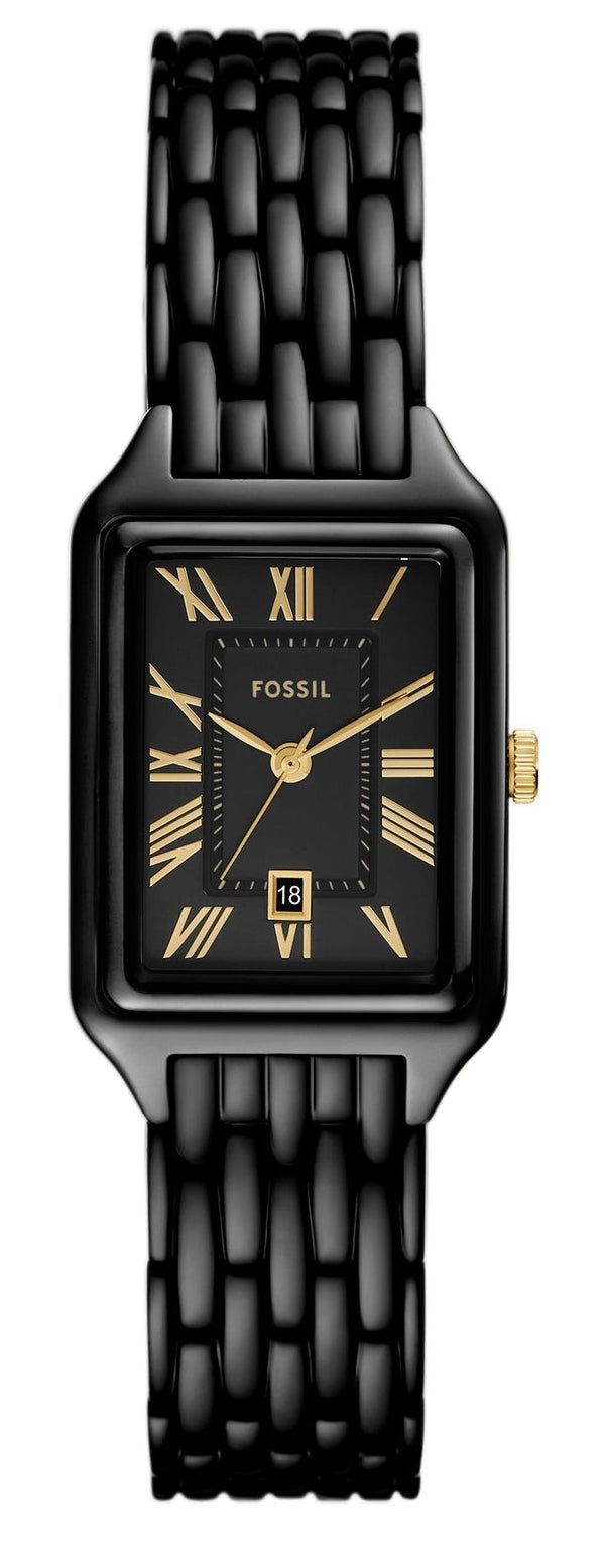 Fossil Raquel Black Dial Black Metal Bracelet Watch for Women - ES5385