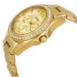 Fossil Riley Gold Dial Gold Steel Strap Watch for Women - ES3203