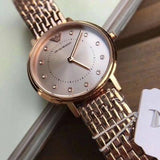 Emporio Armani Dress Quartz Rose Gold Dial Rose Gold Steel Strap Watch For Women - AR11062