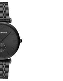 Emporio Armani Gianni T Bar Analog Black Dial Black Steel Strap Watch For Men - AR11299