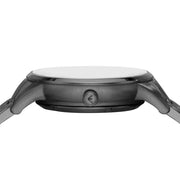 Emporio Armani Renato Automatic Blue Dial Grey Steel Strap Watch For Men - AR60056