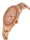 Fossil Stella Rose Gold Dial Rose Gold Steel Strap Watch for Women - ES3590