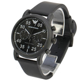 Emporio Armani Luigi Chronograph Black Dial Black Leather Strap Watch For Men - AR11133