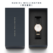 Daniel Wellington Classic Petite Cornwall White Dial Green NATO Strap Watch For Women - DW00100253