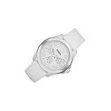 Fossil Cecile White Dial White Leather Strap Watch for Women - AM4484