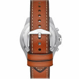 Fossil Forrester Automatic Skeleton Grey Dial Brown Leather Strap Watch for Men - ME3178