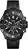 Fossil Garrett Chronograph Black Dial Black Steel Strap Watch for Men - FS5773