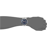 Fossil Grant Sport Chronograph Blue Dial Silver Steel Strap Watch for Men - FS5238