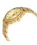 Fossil Machine Gold Dial Gold Steel Strap Watch for Men - FS5264