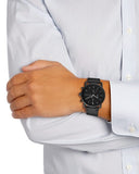 Fossil Commuter Black Dial Black Leather Strap Watch for for Men - FS5504