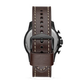 Fossil Bowman Chronograph Brown Dial Brown Leather Strap Watch for Men - FS5601