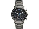 Fossil Goodwin Chrono Analog Black Dial Black Steel Strap Watch for Men - FS5518