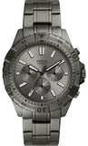 Fossil Garrett Chronograph Grey Dial Grey Steel Strap Watch for Men - FS5621