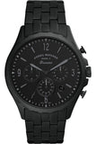 Fossil Forrester Chronograph Black Dial Black Steel Strap Watch for Men - FS5697