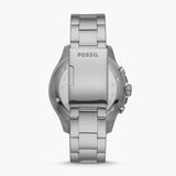 Fossil FB-03 Chronograph Green Dial Silver Steel Strap Watch for Men - FS5726