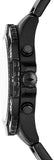 Fossil Garrett Chronograph Black Dial Black Steel Strap Watch for Men - FS5773