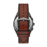 Fossil Retro Pilot Chronograph Brown Dial Brown Leather Strap Watch for Men - FS5833