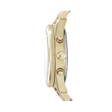 Fossil Boyfriend Gold Dial Gold Steel Strap Watch for Women - ES3884