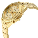 Fossil Boyfriend Gold Dial Gold Steel Strap Watch for Women - ES3884