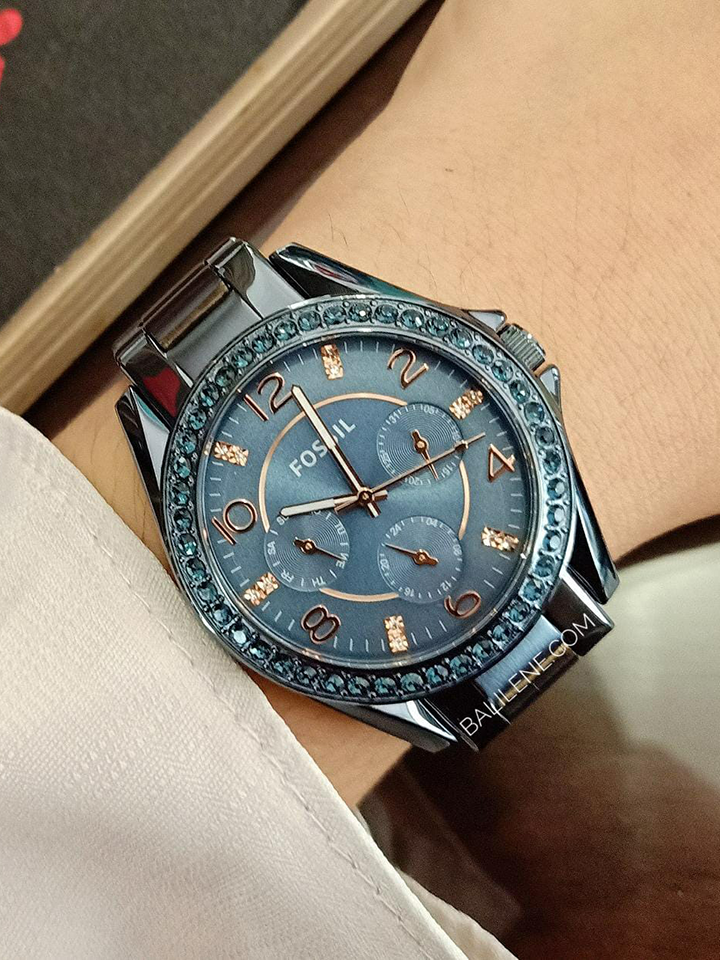 Fossil riley chronograph on sale