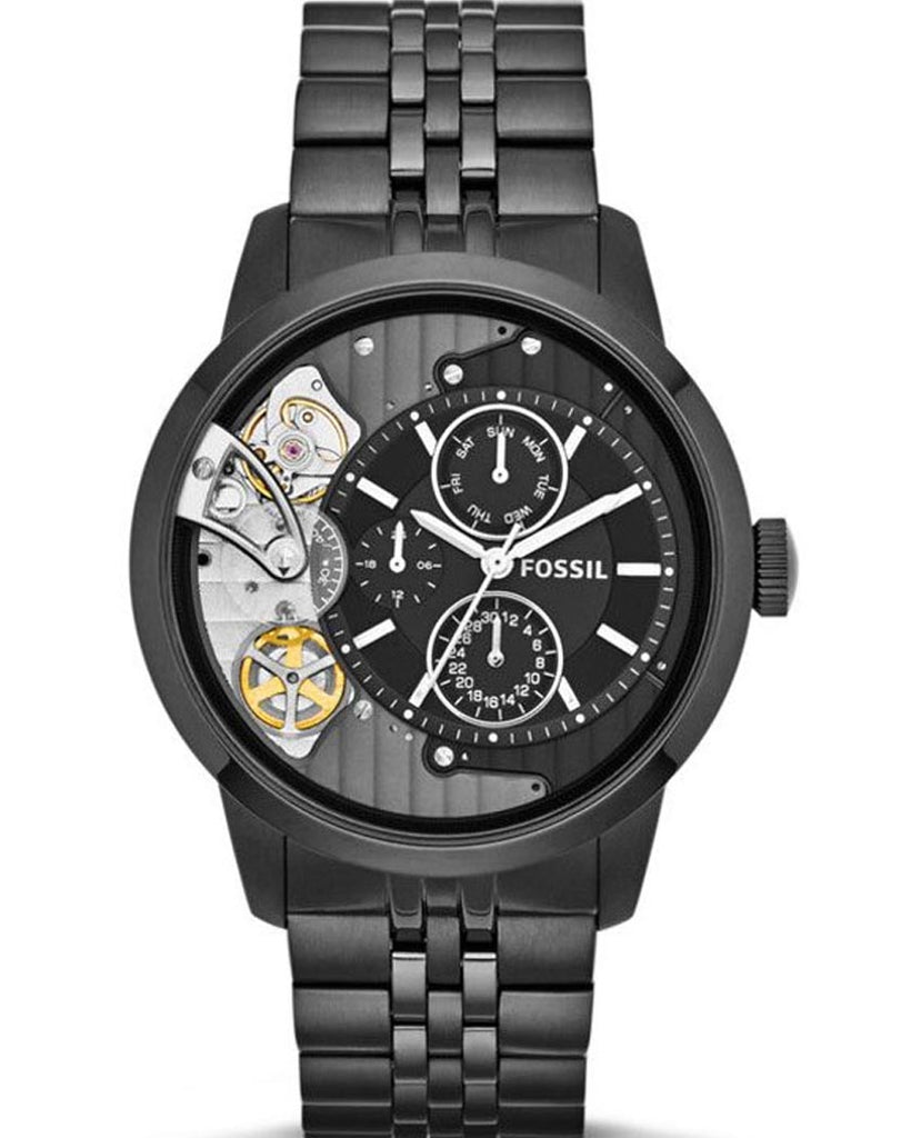 Fossil Cinturino Acciaio Nero Orologio Da Uomo Fossil Townsman