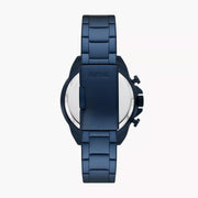 Fossil Bronson Chronograph Blue Dial Blue Steel Strap Watch for Men - FS5916