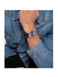 Guess Headline Multifunction Quartz Blue Dial Blue Silicone Strap Watch For Men - GW0571G2