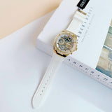 Guess Athena White Dial White Rubber Strap Watch for Women - GW0409L2