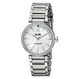 Coach Sports Crystals Silver Dial Silver Steel Strap Watch for Women - 14502194