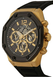 Guess Momentum Black Dial Black Rubber Strap Watch for Men - GW0263G1